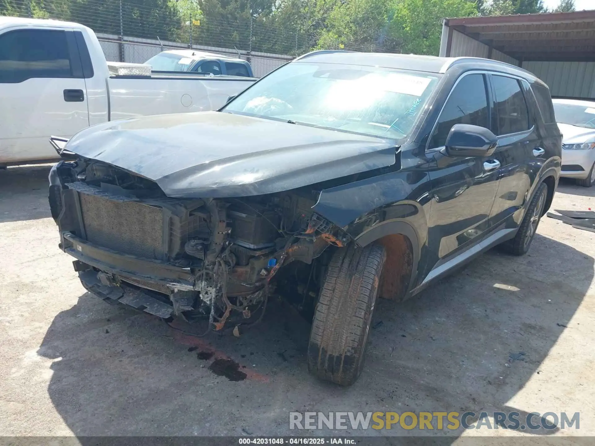 2 Photograph of a damaged car KM8R44HE1NU364832 HYUNDAI PALISADE 2022