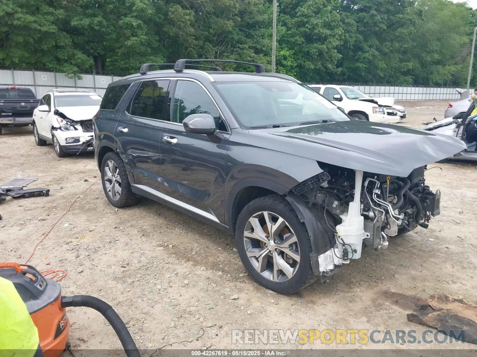 1 Photograph of a damaged car KM8R44HE1NU408585 HYUNDAI PALISADE 2022
