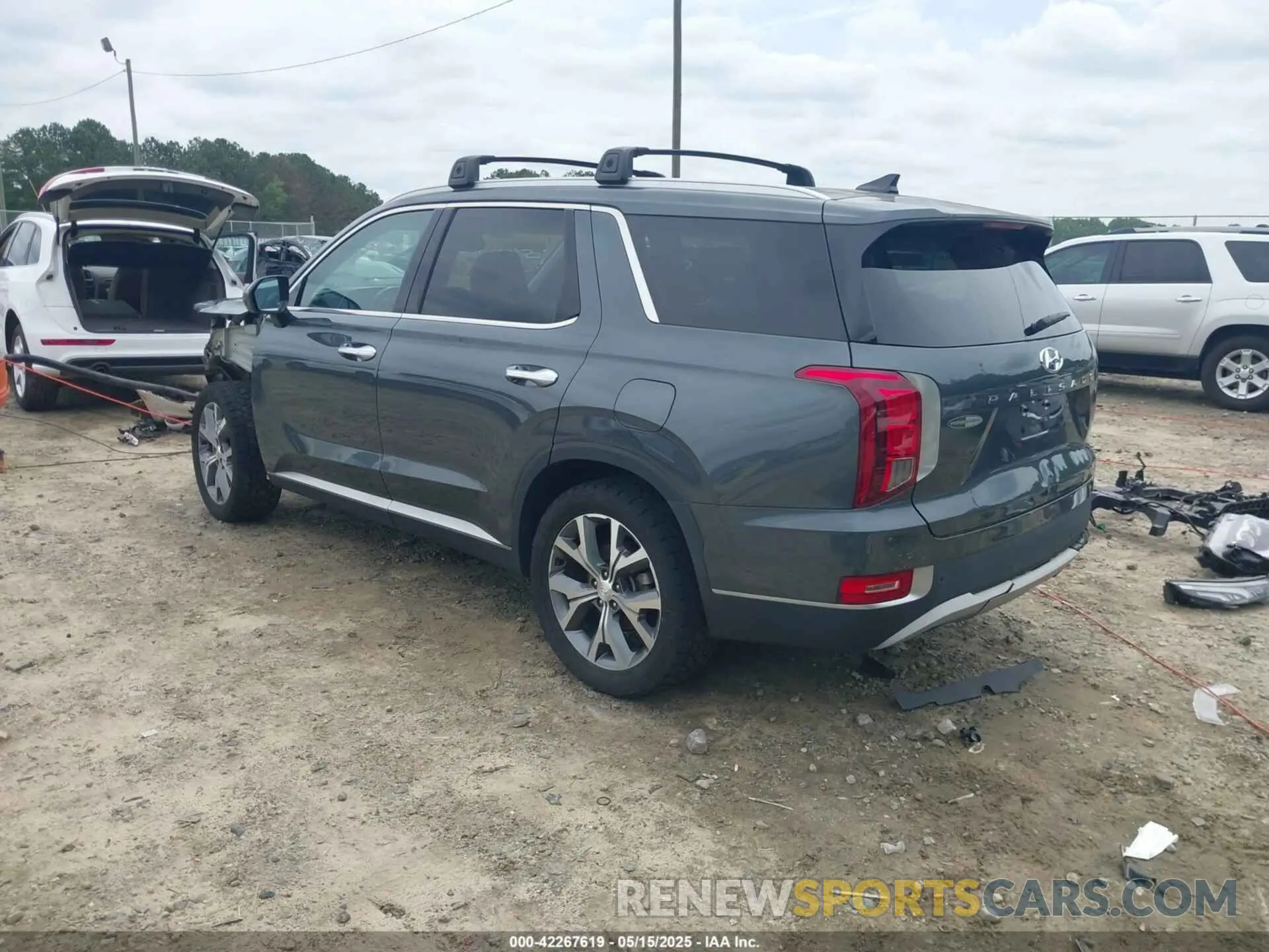 3 Photograph of a damaged car KM8R44HE1NU408585 HYUNDAI PALISADE 2022
