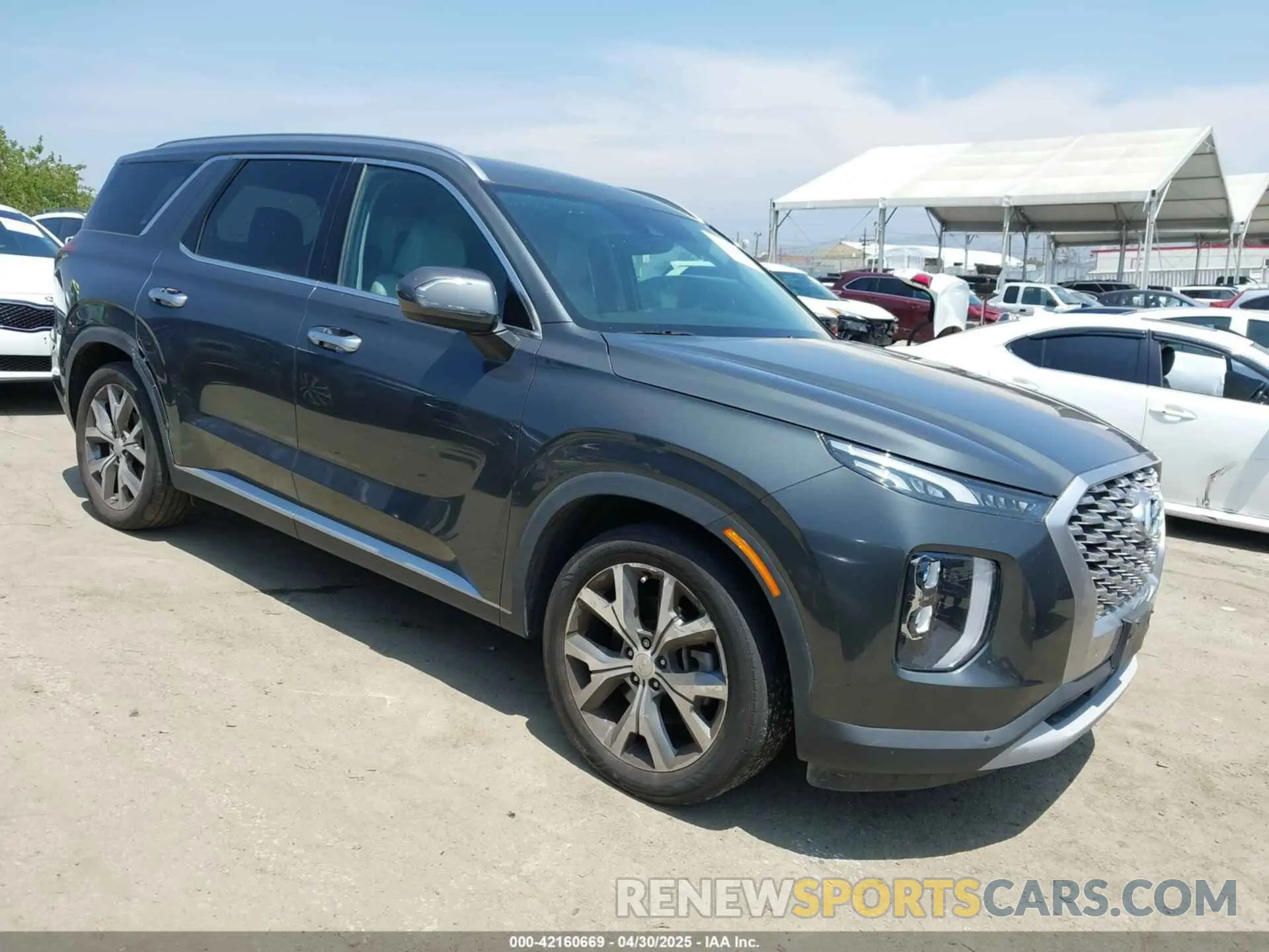 1 Photograph of a damaged car KM8R44HE2NU479312 HYUNDAI PALISADE 2022
