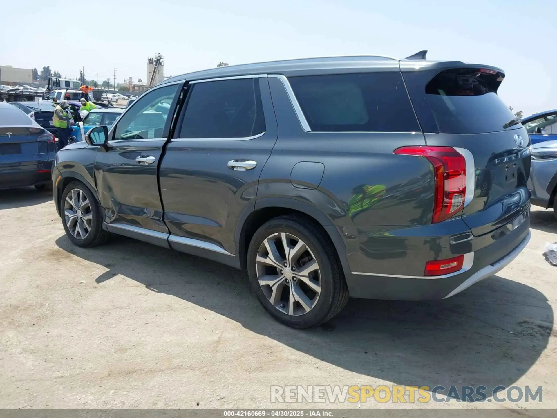 3 Photograph of a damaged car KM8R44HE2NU479312 HYUNDAI PALISADE 2022