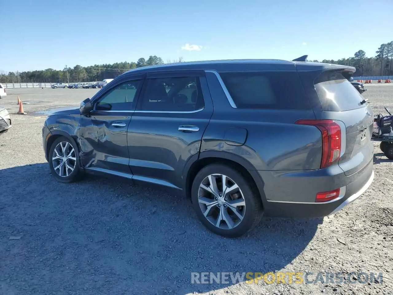 2 Photograph of a damaged car KM8R44HE6NU372862 HYUNDAI PALISADE 2022