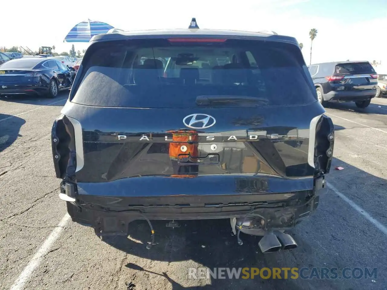 6 Photograph of a damaged car KM8R44HE6NU381514 HYUNDAI PALISADE 2022