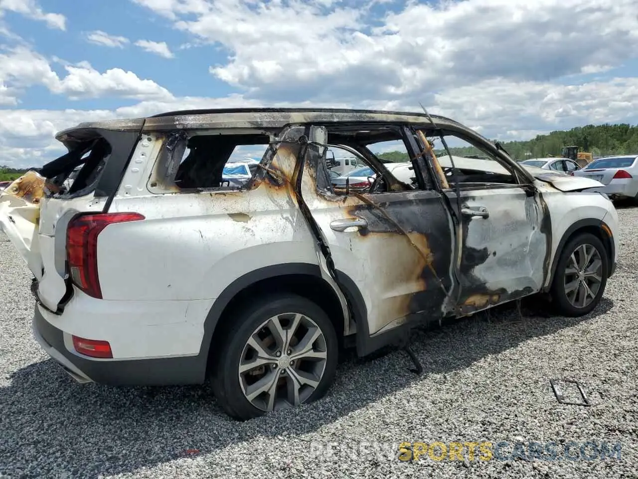 3 Photograph of a damaged car KM8R44HE7NU450307 HYUNDAI PALISADE 2022