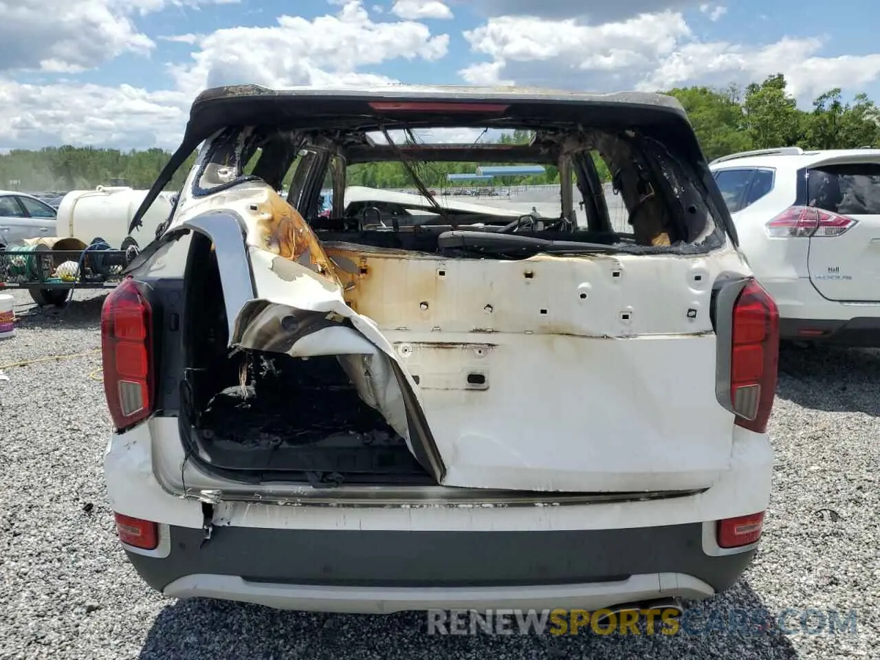 6 Photograph of a damaged car KM8R44HE7NU450307 HYUNDAI PALISADE 2022
