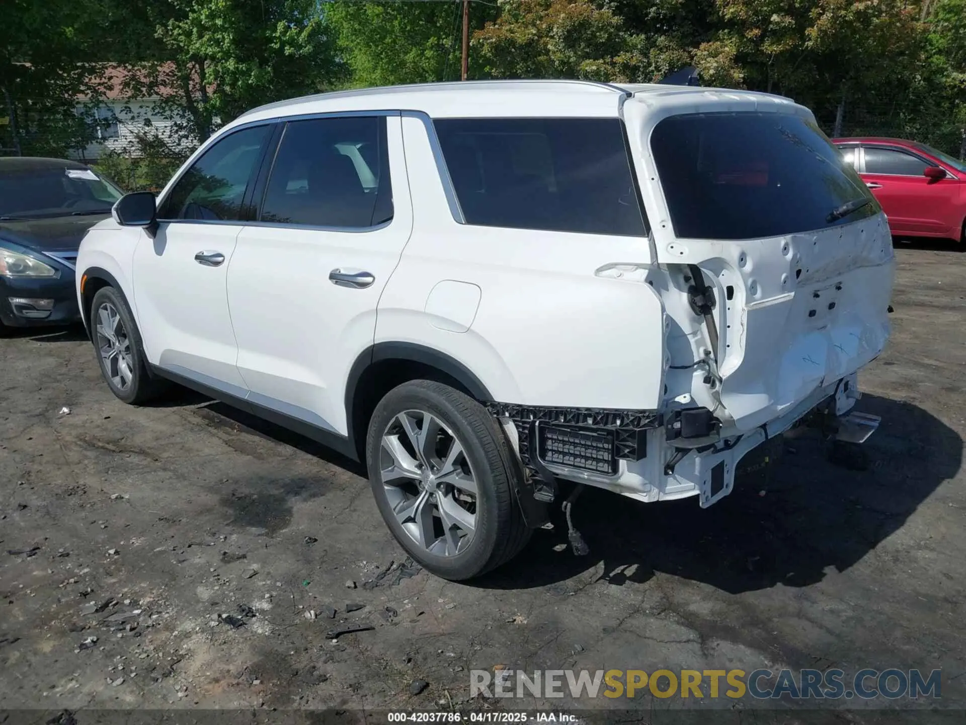 3 Photograph of a damaged car KM8R44HEXNU473984 HYUNDAI PALISADE 2022