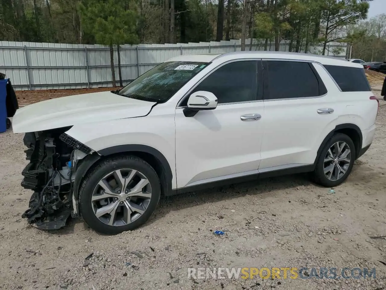 1 Photograph of a damaged car KM8R4DHE0NU340439 HYUNDAI PALISADE 2022