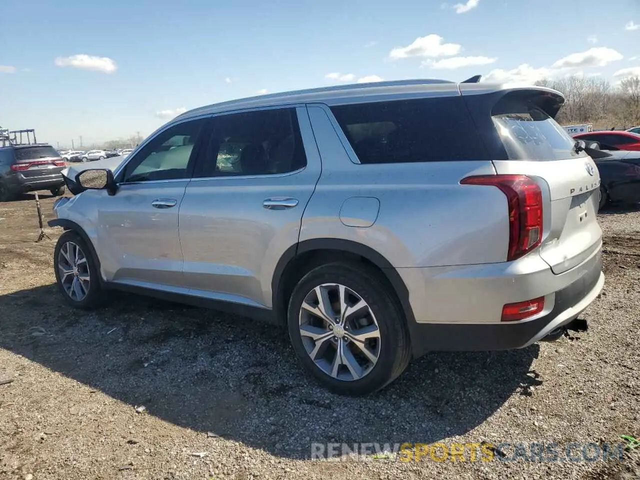 2 Photograph of a damaged car KM8R4DHE1NU347254 HYUNDAI PALISADE 2022