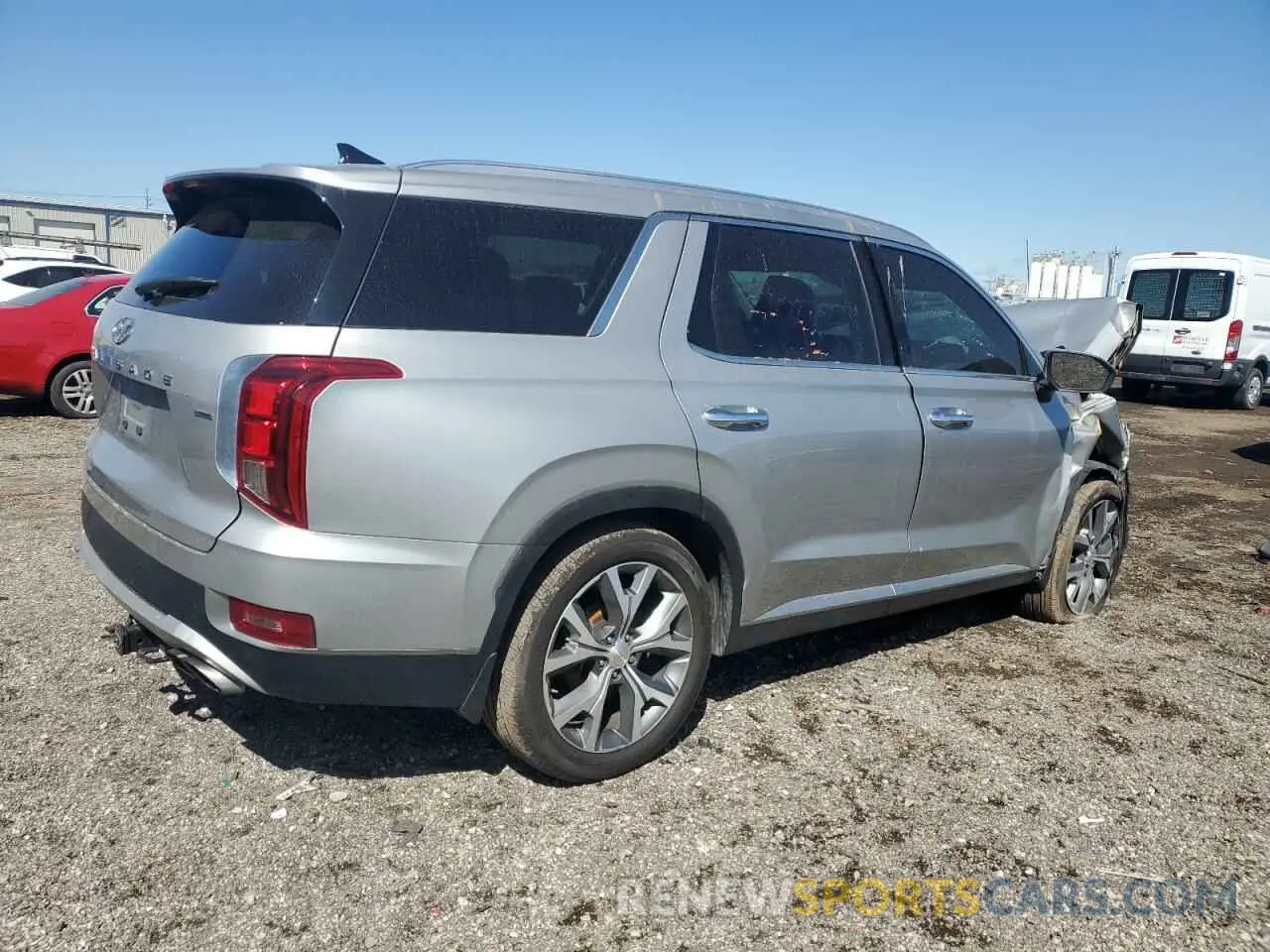 3 Photograph of a damaged car KM8R4DHE1NU347254 HYUNDAI PALISADE 2022