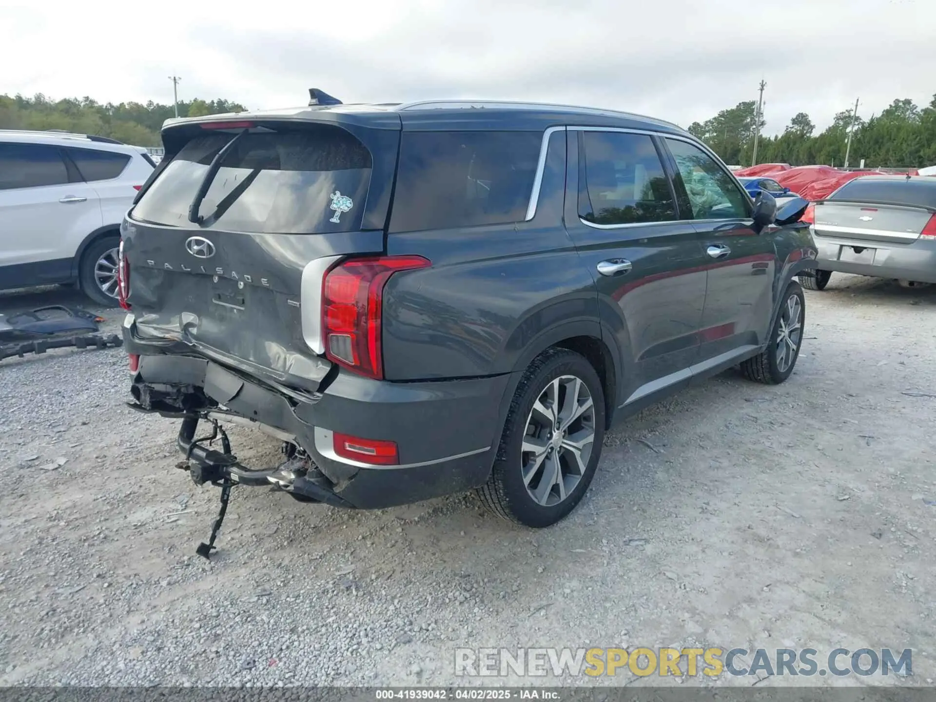 4 Photograph of a damaged car KM8R4DHE1NU418307 HYUNDAI PALISADE 2022