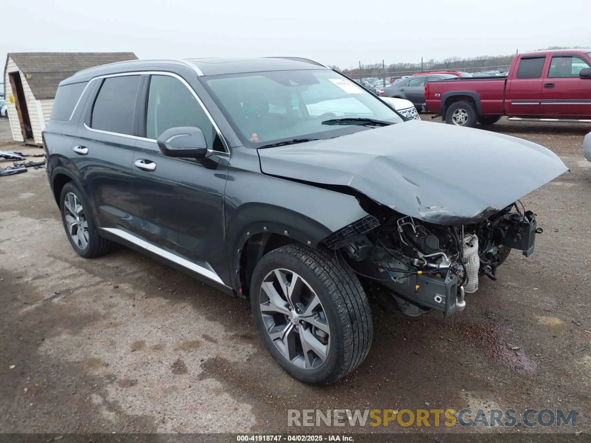 1 Photograph of a damaged car KM8R4DHE2NU460534 HYUNDAI PALISADE 2022