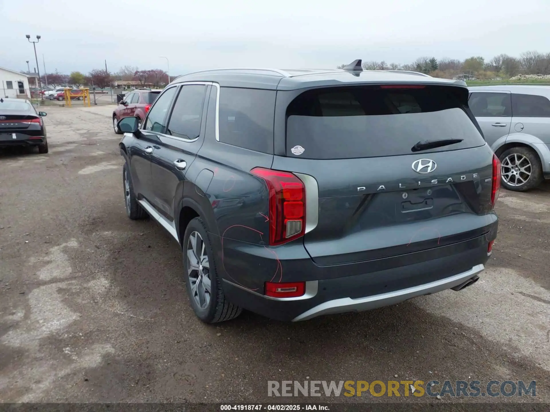 3 Photograph of a damaged car KM8R4DHE2NU460534 HYUNDAI PALISADE 2022