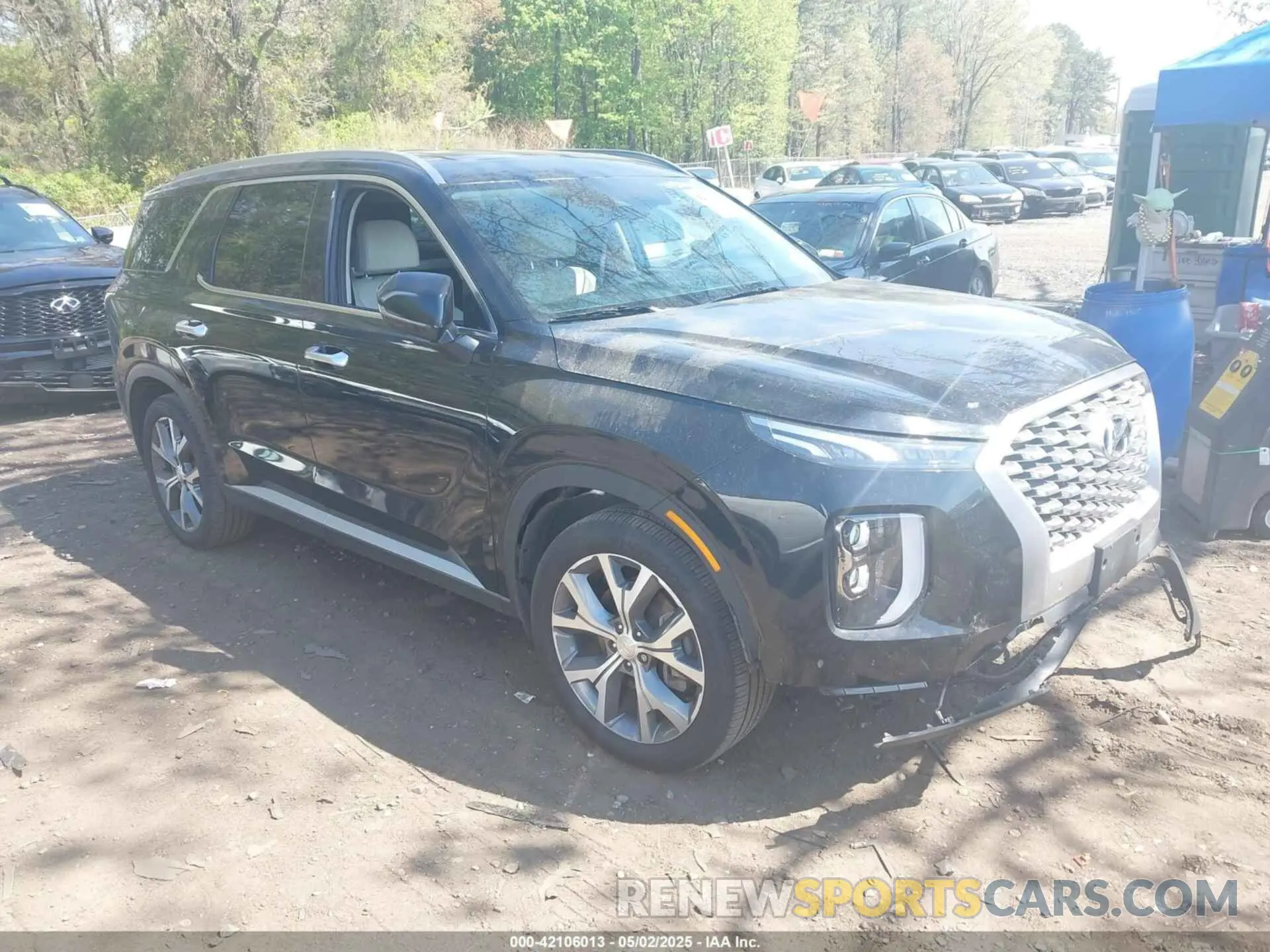 1 Photograph of a damaged car KM8R4DHE3NU365206 HYUNDAI PALISADE 2022
