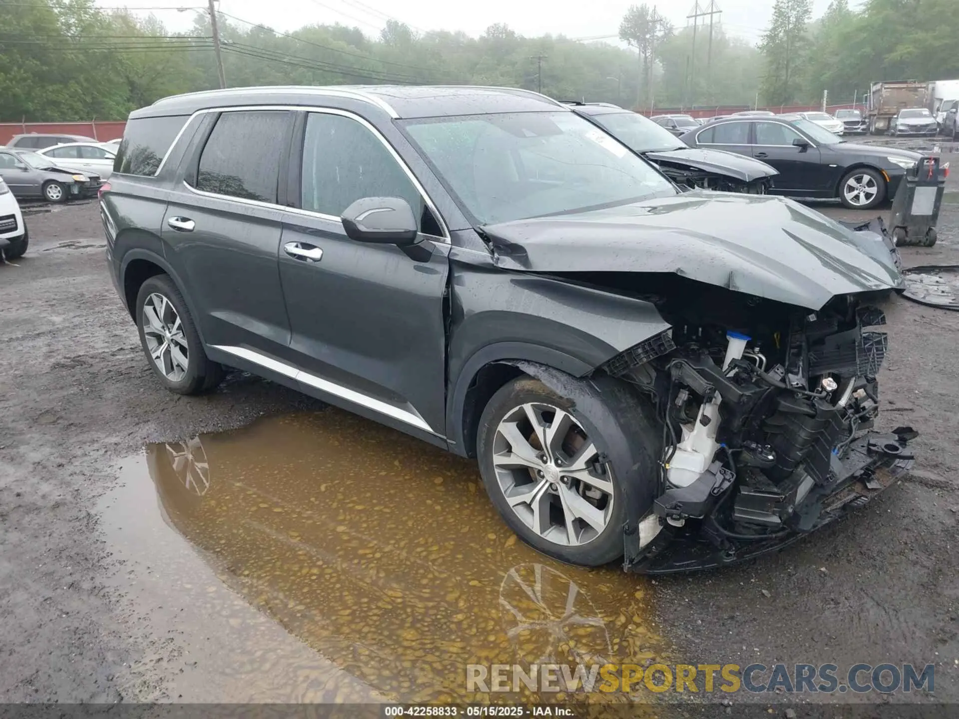 1 Photograph of a damaged car KM8R4DHE3NU377999 HYUNDAI PALISADE 2022