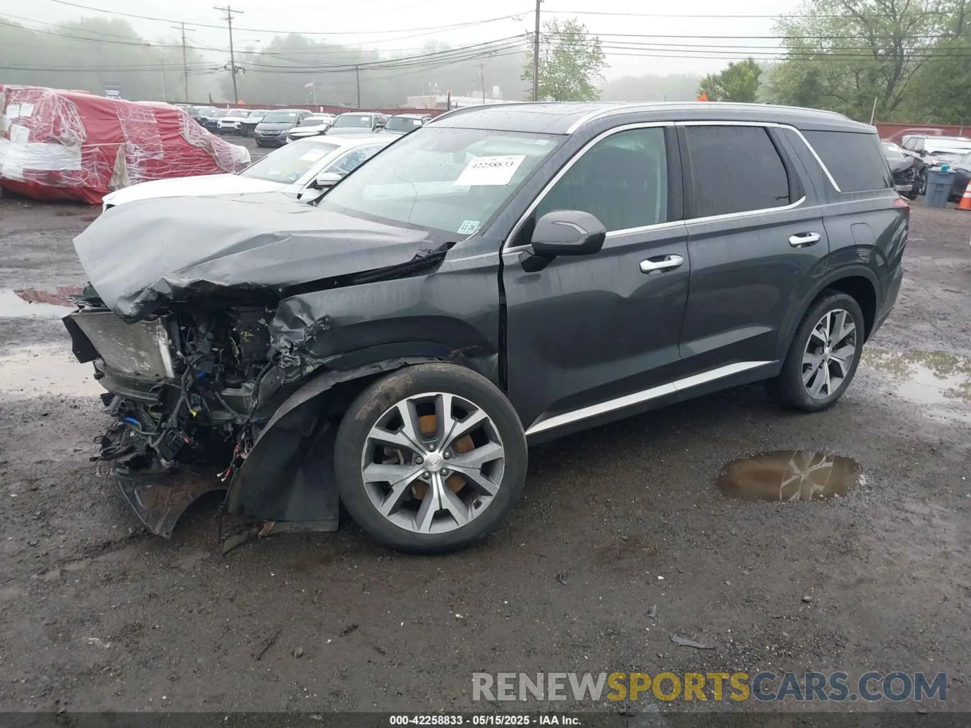2 Photograph of a damaged car KM8R4DHE3NU377999 HYUNDAI PALISADE 2022