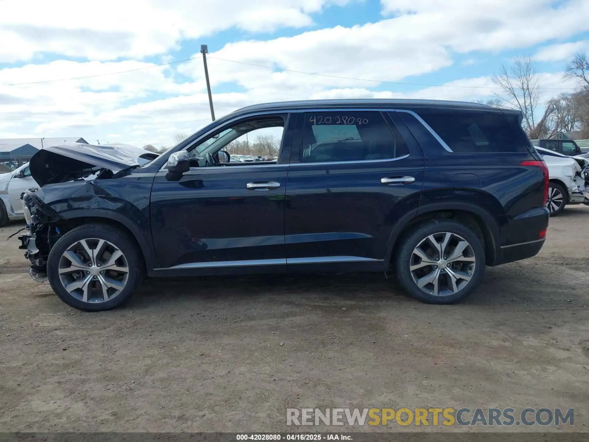 14 Photograph of a damaged car KM8R4DHE3NU457853 HYUNDAI PALISADE 2022