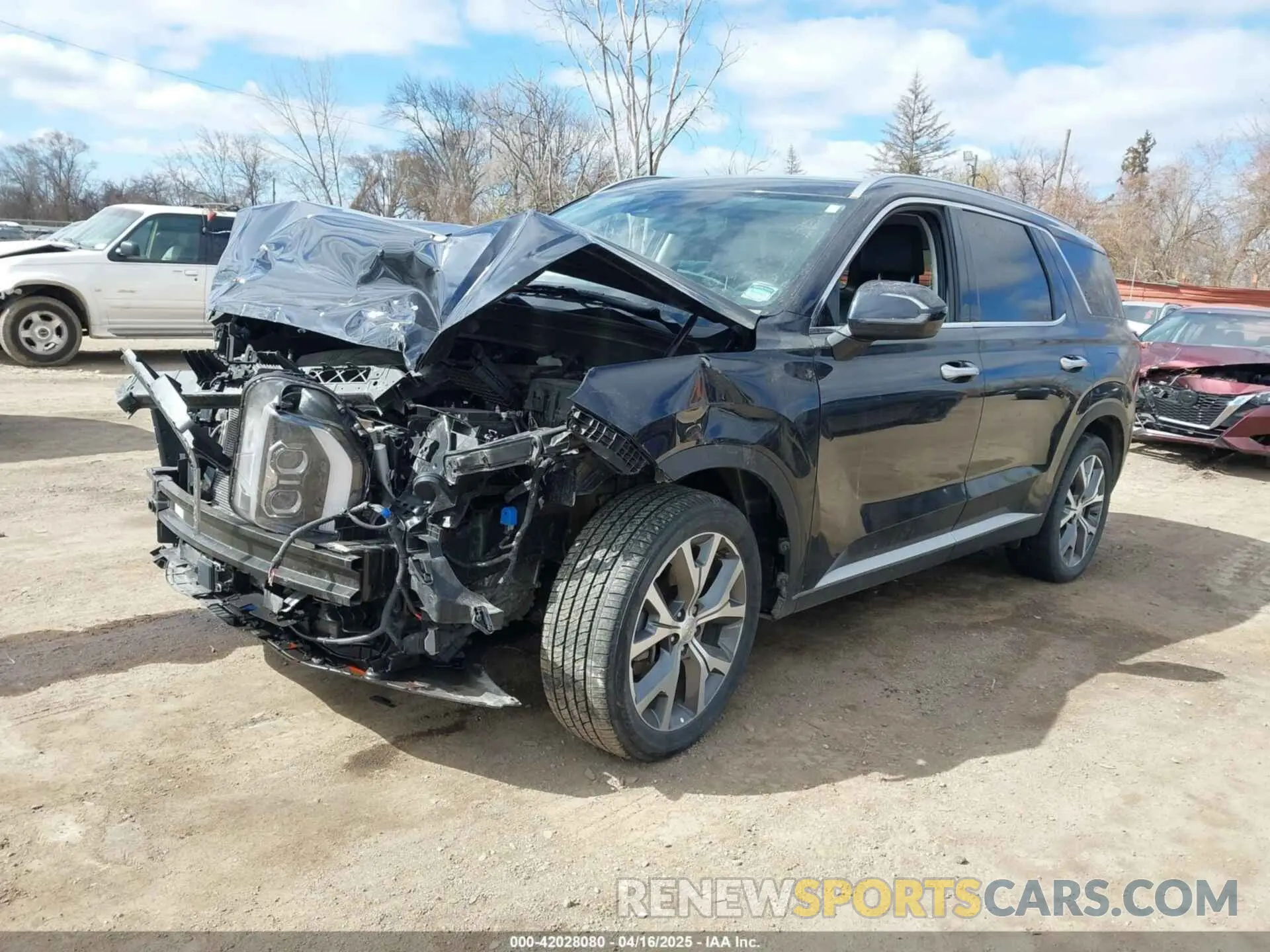 2 Photograph of a damaged car KM8R4DHE3NU457853 HYUNDAI PALISADE 2022