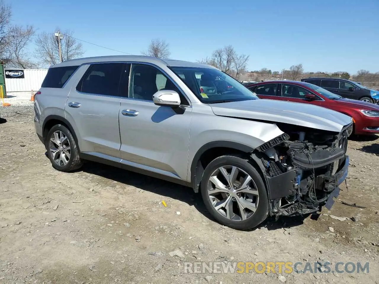 4 Photograph of a damaged car KM8R4DHE4NU423436 HYUNDAI PALISADE 2022