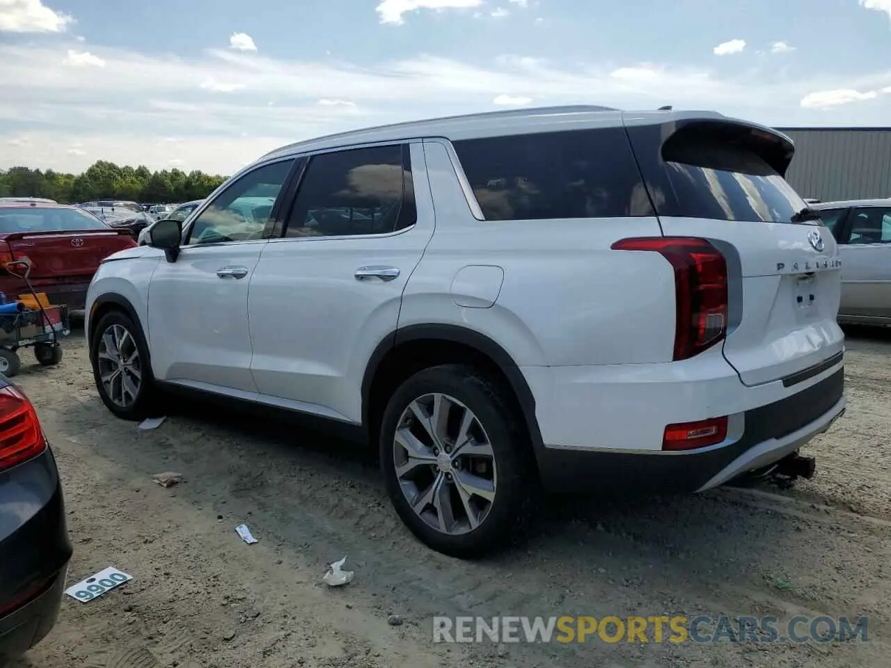 2 Photograph of a damaged car KM8R4DHE5NU399762 HYUNDAI PALISADE 2022