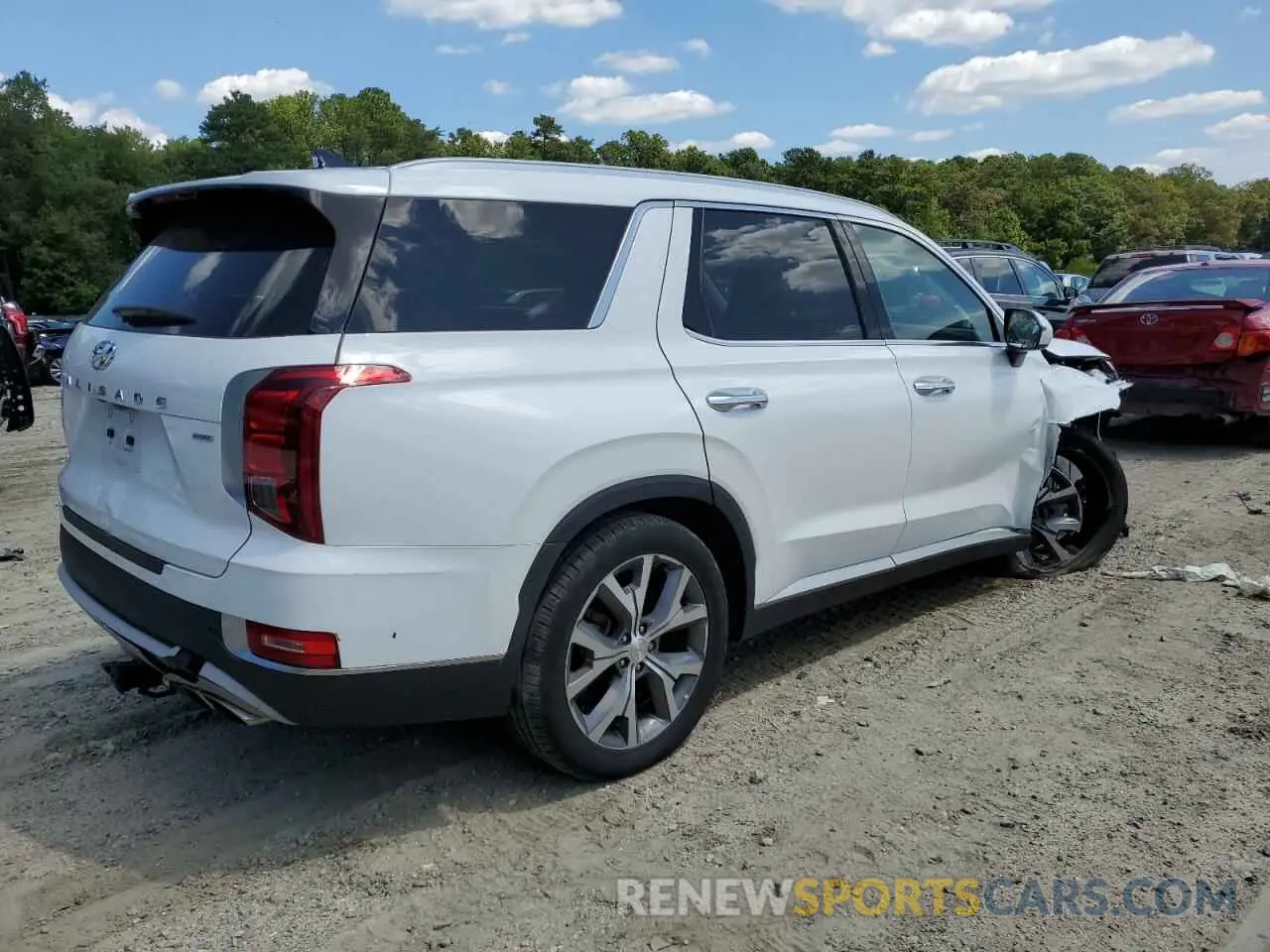 3 Photograph of a damaged car KM8R4DHE5NU399762 HYUNDAI PALISADE 2022