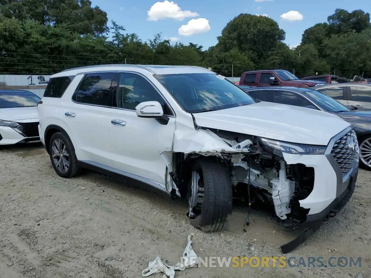 4 Photograph of a damaged car KM8R4DHE5NU399762 HYUNDAI PALISADE 2022