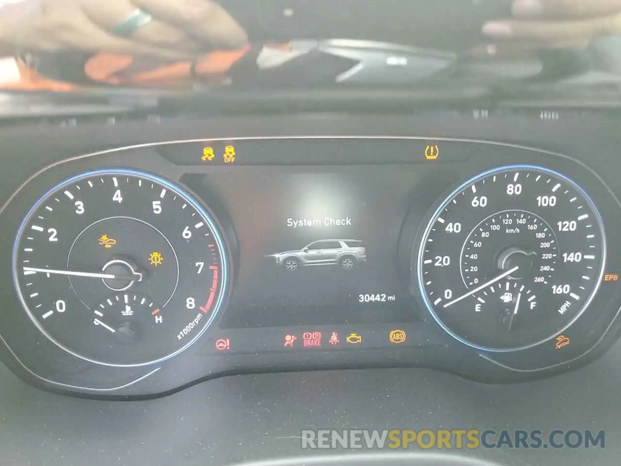 9 Photograph of a damaged car KM8R4DHE5NU399762 HYUNDAI PALISADE 2022