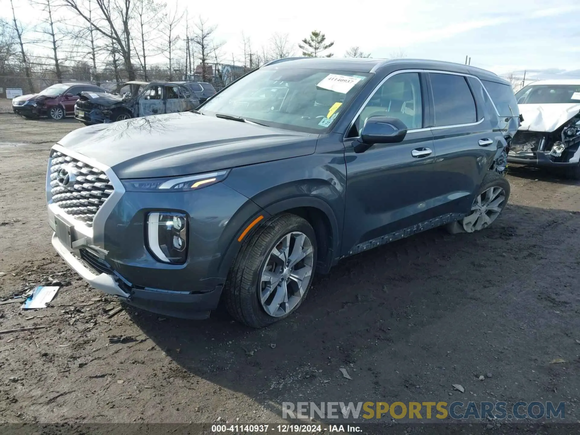2 Photograph of a damaged car KM8R4DHE7NU481346 HYUNDAI PALISADE 2022
