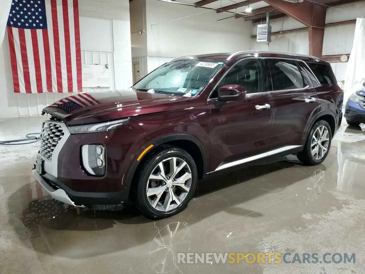 1 Photograph of a damaged car KM8R4DHE8NU436321 HYUNDAI PALISADE 2022
