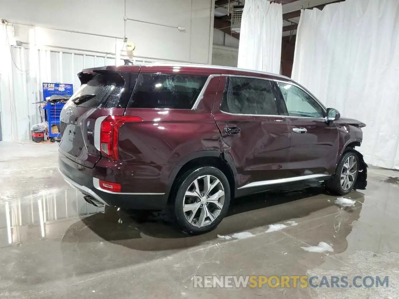 3 Photograph of a damaged car KM8R4DHE8NU436321 HYUNDAI PALISADE 2022