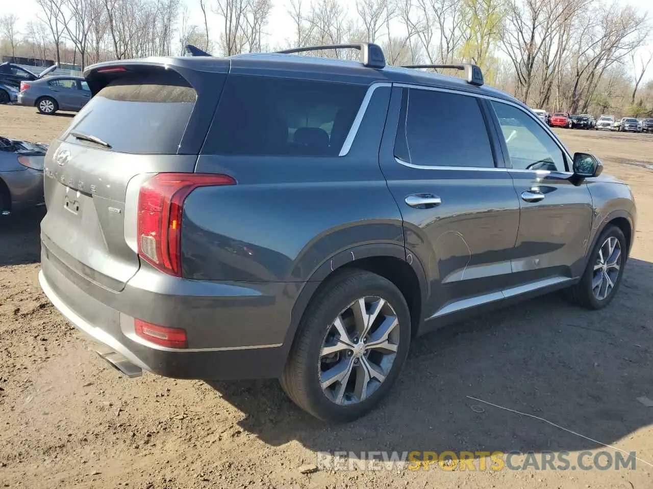 3 Photograph of a damaged car KM8R4DHE9NU384200 HYUNDAI PALISADE 2022