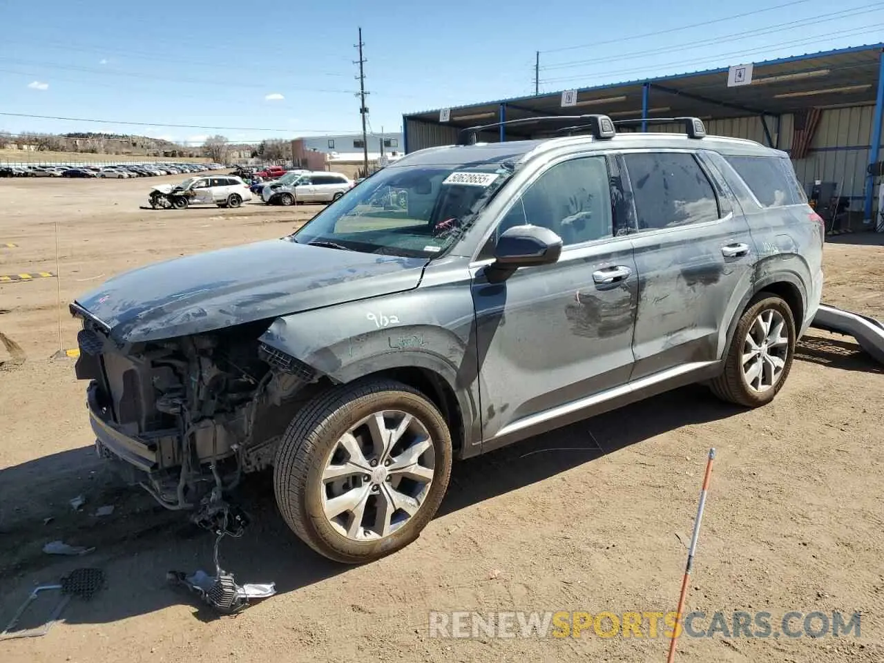 1 Photograph of a damaged car KM8R4DHE9NU415249 HYUNDAI PALISADE 2022