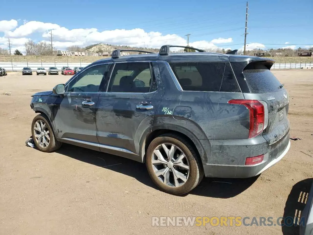 2 Photograph of a damaged car KM8R4DHE9NU415249 HYUNDAI PALISADE 2022