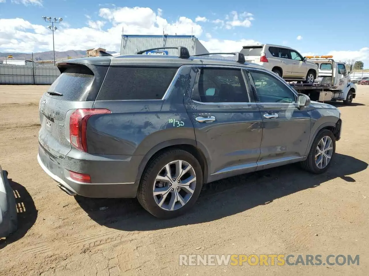 3 Photograph of a damaged car KM8R4DHE9NU415249 HYUNDAI PALISADE 2022