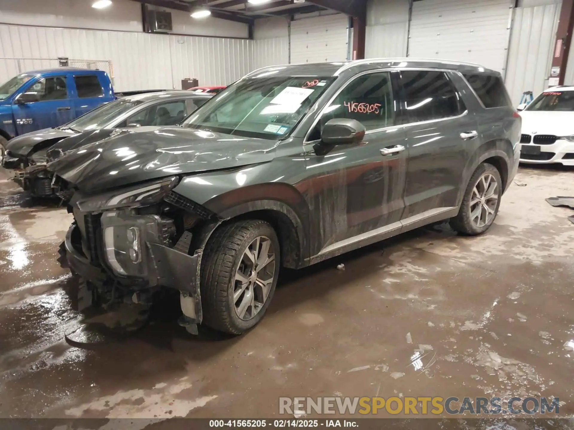 2 Photograph of a damaged car KM8R4DHEXNU395710 HYUNDAI PALISADE 2022
