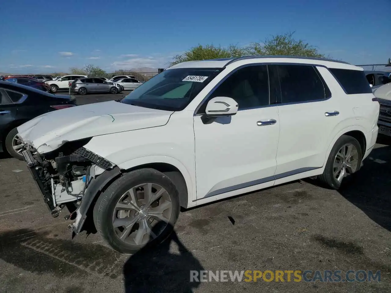 1 Photograph of a damaged car KM8R54HE0NU342804 HYUNDAI PALISADE 2022