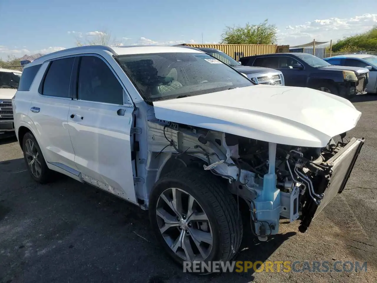 4 Photograph of a damaged car KM8R54HE0NU342804 HYUNDAI PALISADE 2022