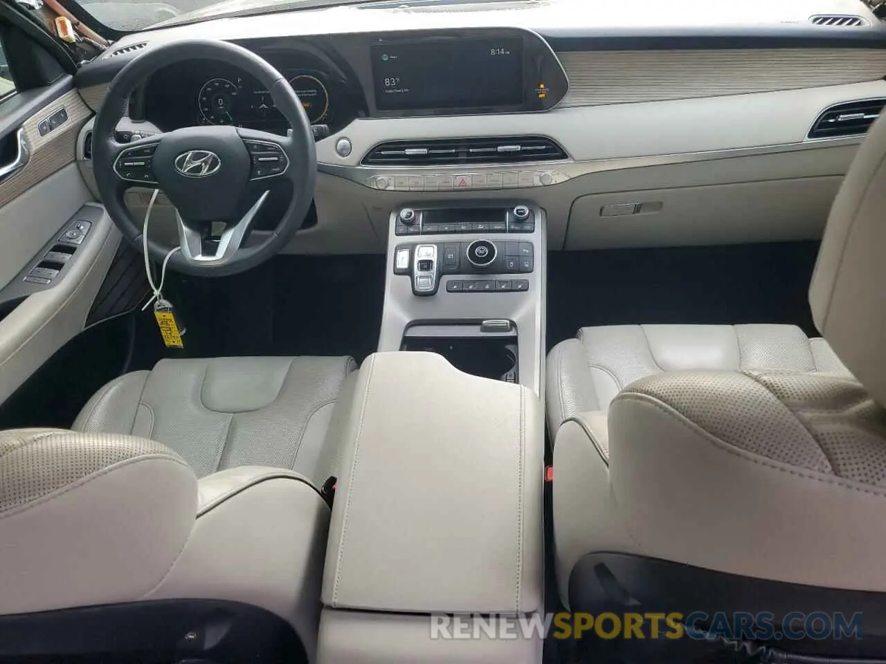 8 Photograph of a damaged car KM8R54HE7NU336644 HYUNDAI PALISADE 2022