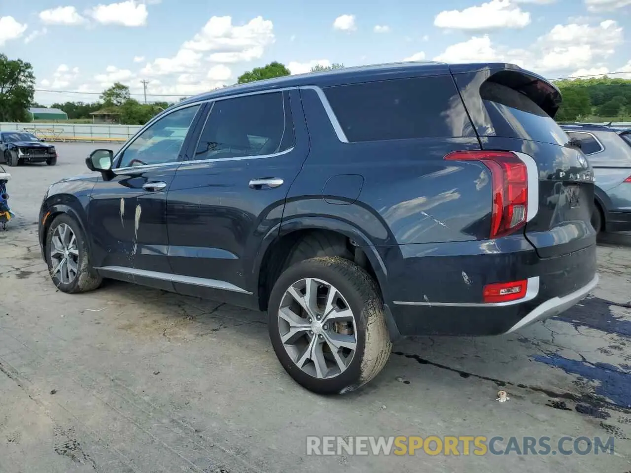 2 Photograph of a damaged car KM8R54HE7NU469713 HYUNDAI PALISADE 2022