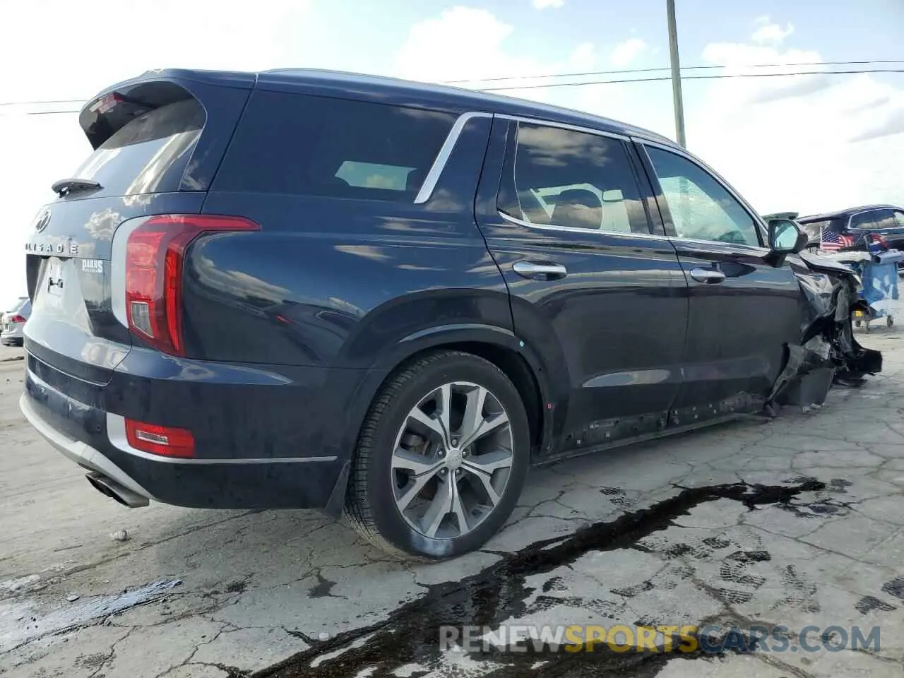 3 Photograph of a damaged car KM8R54HE7NU469713 HYUNDAI PALISADE 2022