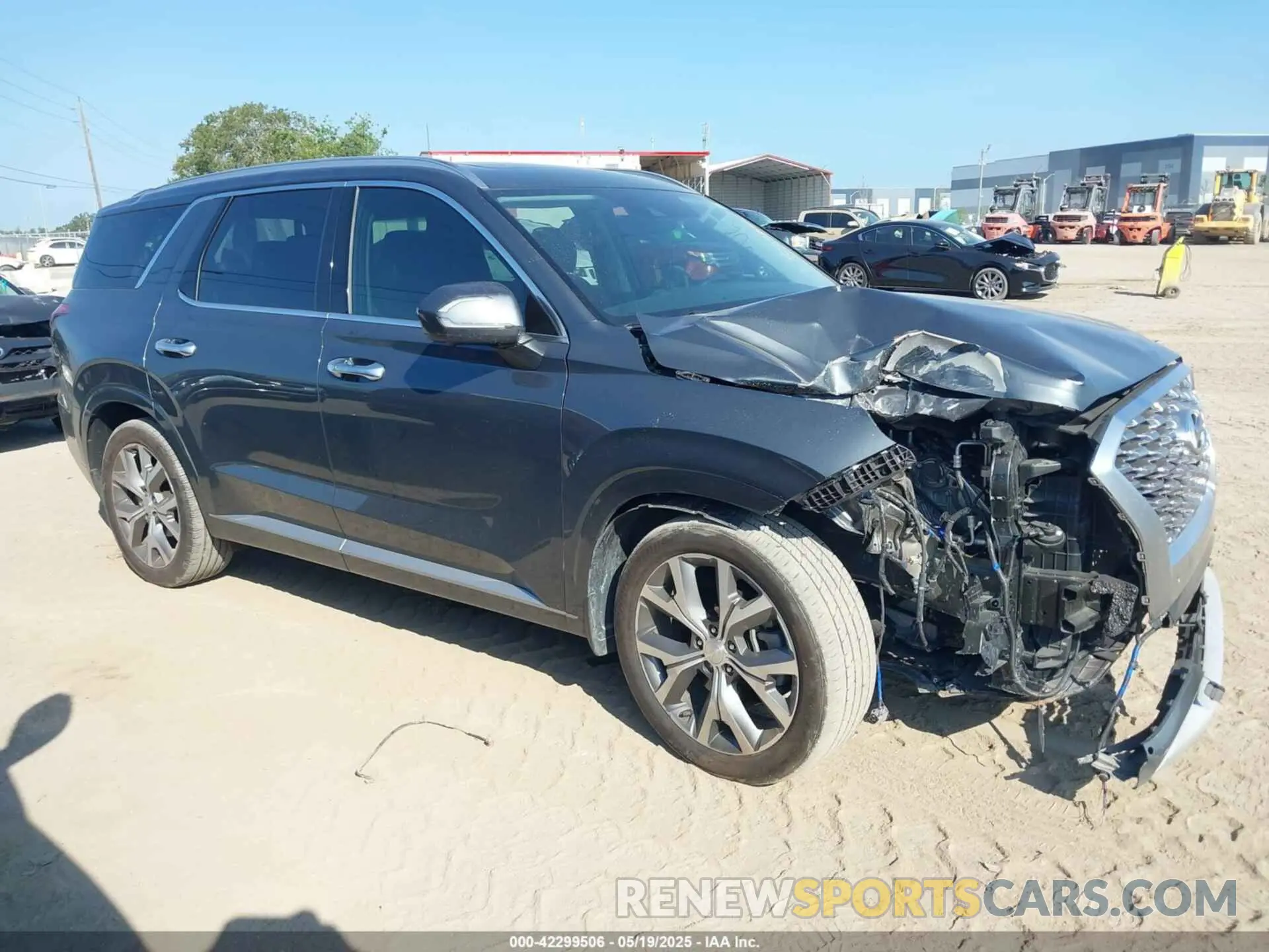 1 Photograph of a damaged car KM8R54HE8NU416955 HYUNDAI PALISADE 2022