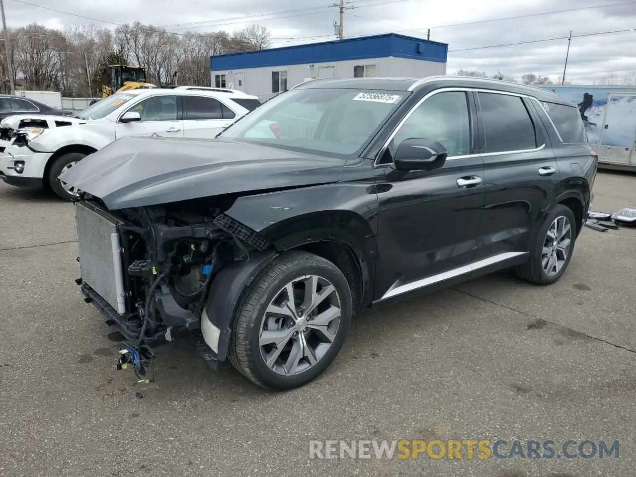 1 Photograph of a damaged car KM8R5DHE1NU458674 HYUNDAI PALISADE 2022