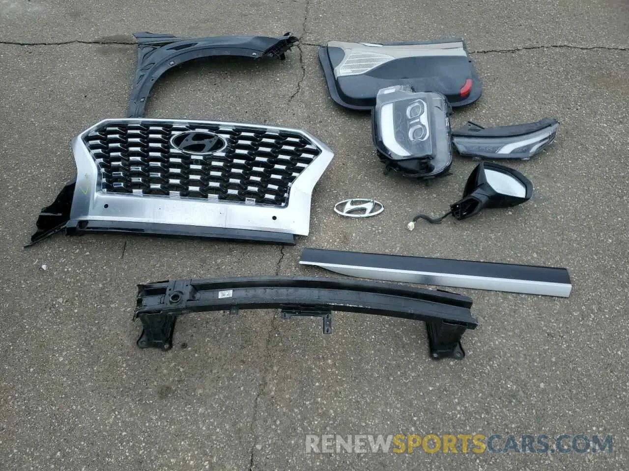 13 Photograph of a damaged car KM8R5DHE1NU458674 HYUNDAI PALISADE 2022