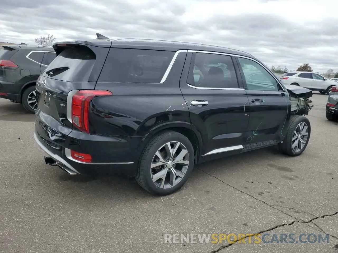 3 Photograph of a damaged car KM8R5DHE1NU458674 HYUNDAI PALISADE 2022