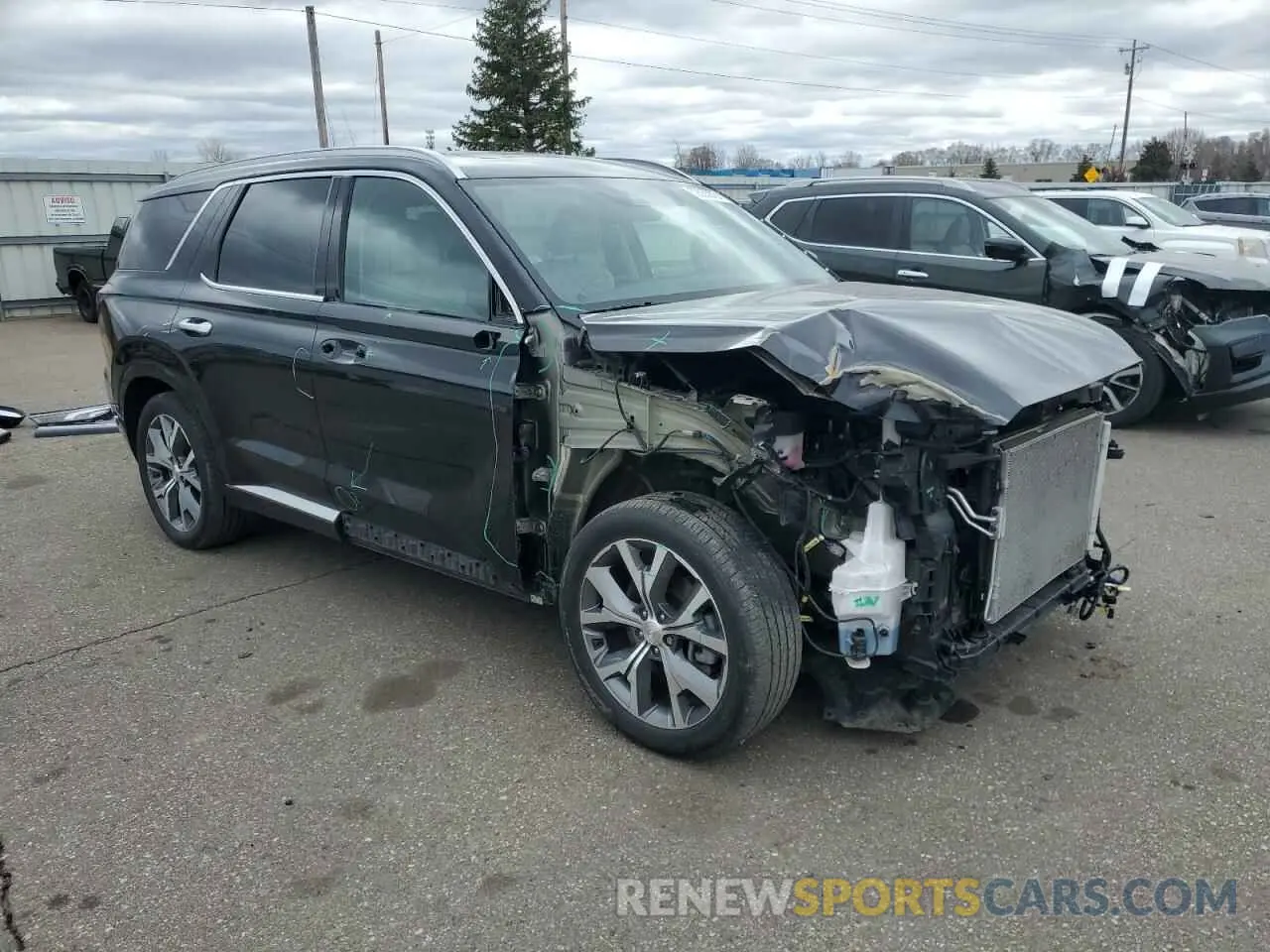 4 Photograph of a damaged car KM8R5DHE1NU458674 HYUNDAI PALISADE 2022