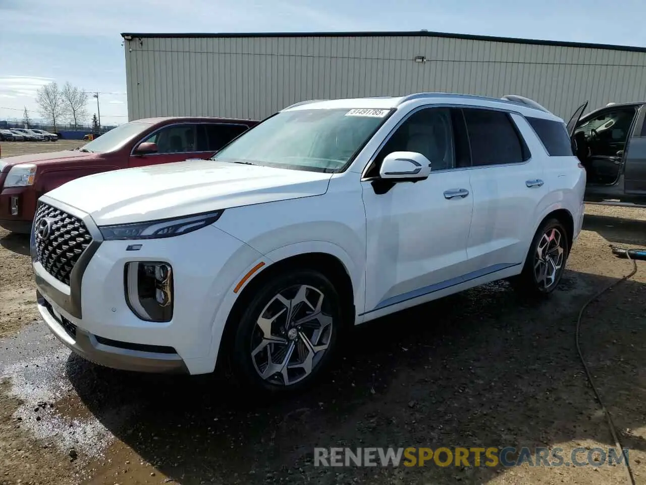 1 Photograph of a damaged car KM8R5DHE4NU406102 HYUNDAI PALISADE 2022