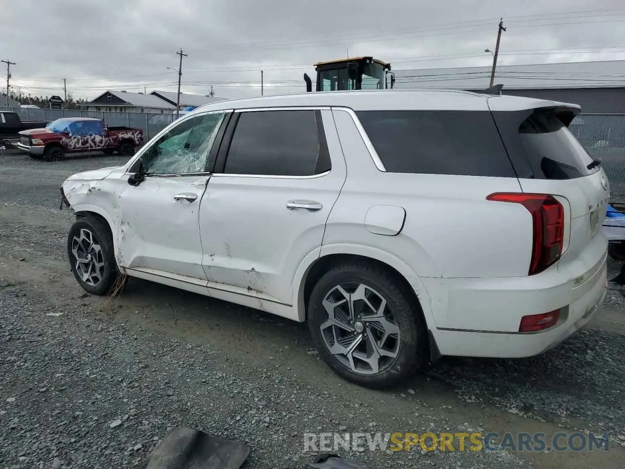2 Photograph of a damaged car KM8R5DHE7NU358918 HYUNDAI PALISADE 2022
