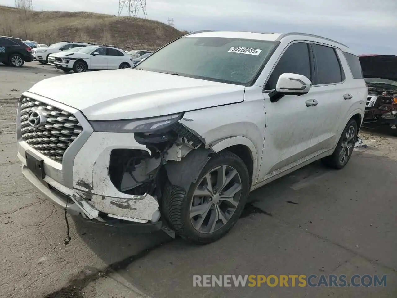 1 Photograph of a damaged car KM8R5DHE9NU476002 HYUNDAI PALISADE 2022
