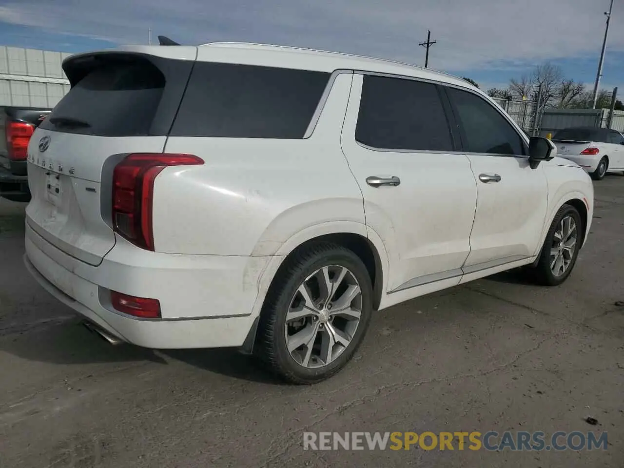3 Photograph of a damaged car KM8R5DHE9NU476002 HYUNDAI PALISADE 2022