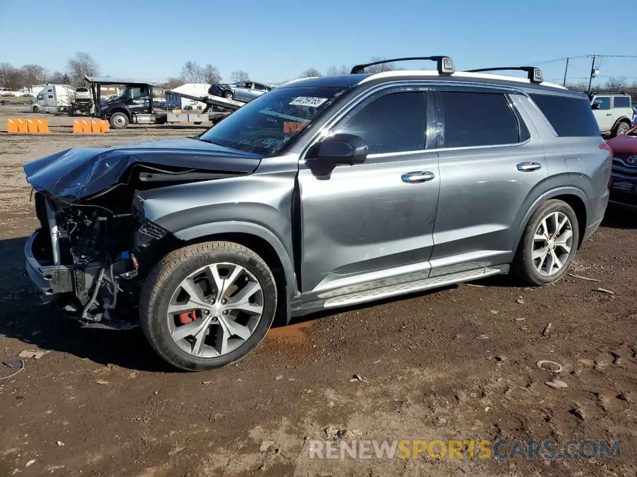 1 Photograph of a damaged car KM8R5DHE9NU483404 HYUNDAI PALISADE 2022