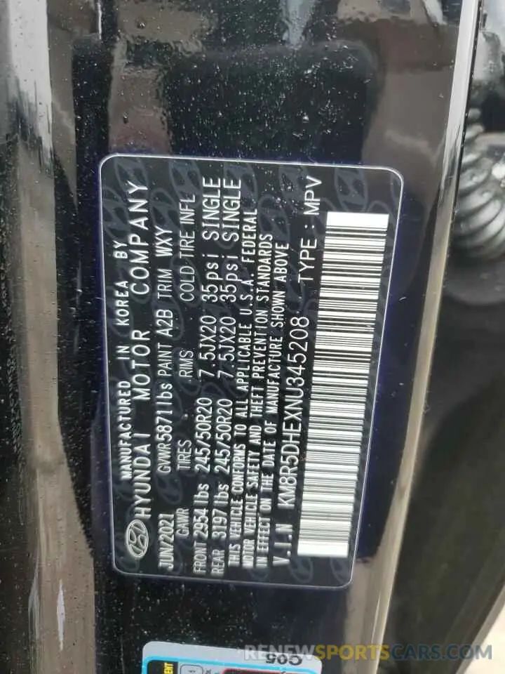 13 Photograph of a damaged car KM8R5DHEXNU345208 HYUNDAI PALISADE 2022